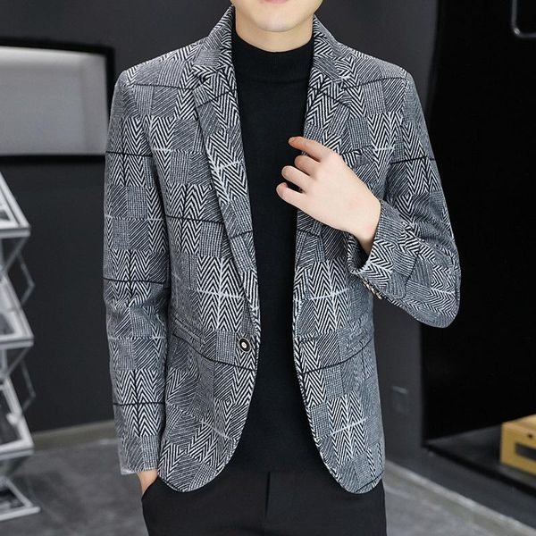 men's suits & blazers 2021 autumn herringbone plaid leisure blazer youth trendy slim gray handsome, White;black
men's suits & blazers 2021 autumn herringbone plaid leisure blazer youth trendy slim gray handsome, White;black