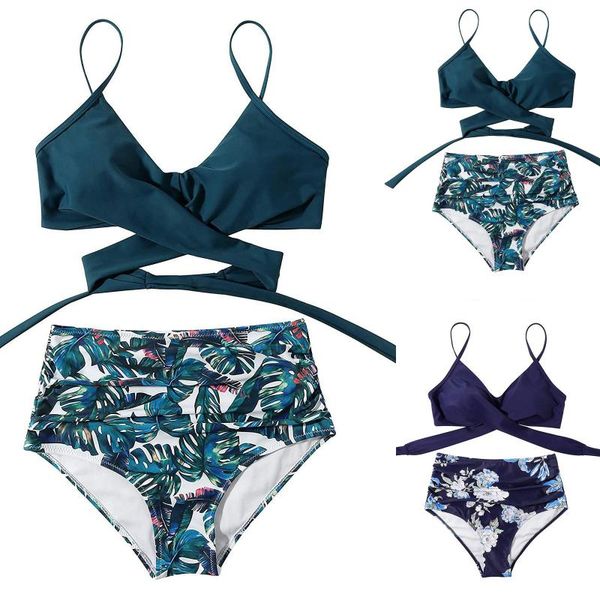 floral print swimwear bandage swimsuit female bikini 2021 women two piece beachwear maillot de bain femme swimming suits women's, White;black
floral print swimwear bandage swimsuit female bikini 2021 women two piece beachwear maillot de bain femme swimming suits women's, White;black