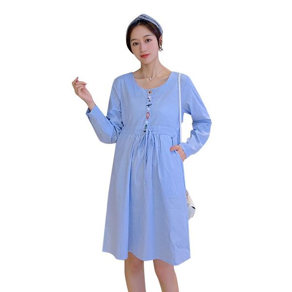 maternity autumn long loose cotton striped blouses flowers embroidery long-sleeved pregnancy linen shirts drawstring waist dress dresses, White
maternity autumn long loose cotton striped blouses flowers embroidery long-sleeved pregnancy linen shirts drawstring waist dress dresses, White
