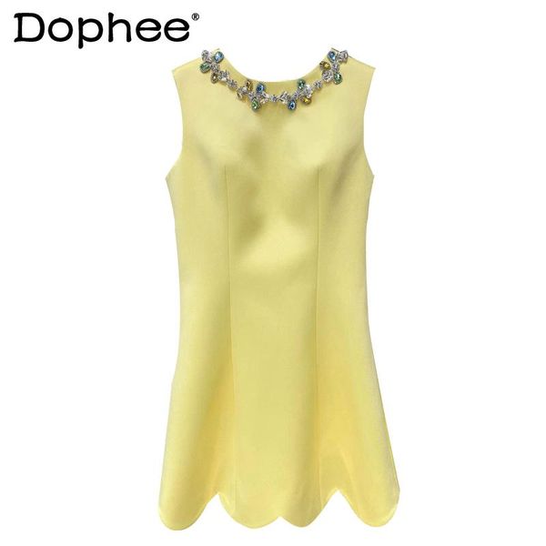 casual dresses backless bow yellow rhinestone tank women french style high waist a- line mini dress 2021 summer women's clothing, Black;gray
casual dresses backless bow yellow rhinestone tank women french style high waist a- line mini dress 2021 summer women's clothing, Black;gray