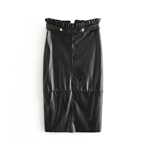 skirts winter bazk zipper pu leather skirt women bodycon midi streetwear ruffle belt office faux black
skirts winter bazk zipper pu leather skirt women bodycon midi streetwear ruffle belt office faux black