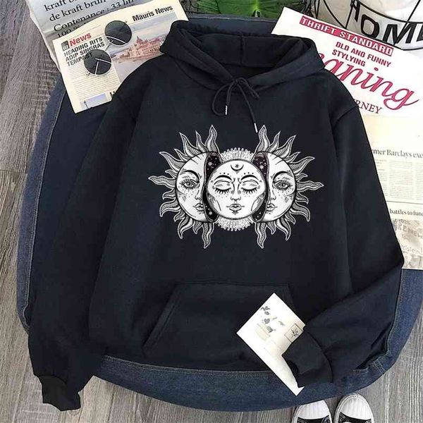 gothic style hoodie sun and moon print hooded sweatshirt harajuku horror dark oversize ladies vintage fashion 210813, Black
gothic style hoodie sun and moon print hooded sweatshirt harajuku horror dark oversize ladies vintage fashion 210813, Black