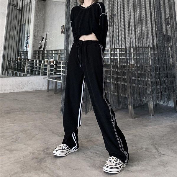 women's pants & capris y2k harajuku joggers wide leg sweatpants women trousers plus size high waist streetwear korean casual pant femme, Black;white
women's pants & capris y2k harajuku joggers wide leg sweatpants women trousers plus size high waist streetwear korean casual pant femme, Black;white