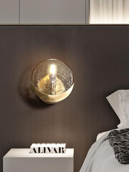 wall lamp all copper cracked glass light luxury bedroom bedside postmodern corridor
wall lamp all copper cracked glass light luxury bedroom bedside postmodern corridor