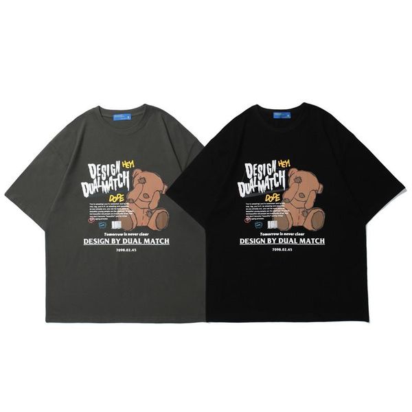 men's t-shirts fashion original summer bear toy print men t-shirt women oversize boyfriend style tees streetwear hip hop couple chic, White;black
men's t-shirts fashion original summer bear toy print men t-shirt women oversize boyfriend style tees streetwear hip hop couple chic, White;black