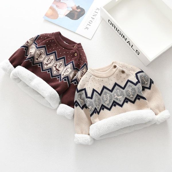 pullover j winter baby plus velvet sweaters boy's clothes toddler warm sweater coats 0-6 years children thicken wool, Blue
pullover j winter baby plus velvet sweaters boy's clothes toddler warm sweater coats 0-6 years children thicken wool, Blue