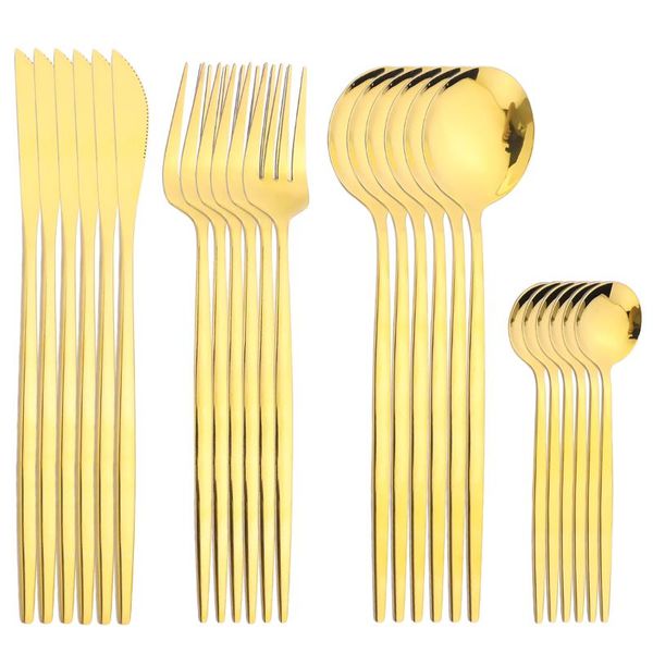 dinnerware sets 24pcs gold set stainless steel tableware knife fork spoon flatware cutlery bright light kitchen dinner
dinnerware sets 24pcs gold set stainless steel tableware knife fork spoon flatware cutlery bright light kitchen dinner