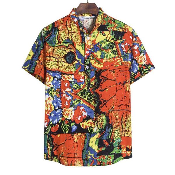 men's casual shirts men clothes 2021 hawaiian style linen breathable soft short sleeve shirt plus size chemise homme, White;black
men's casual shirts men clothes 2021 hawaiian style linen breathable soft short sleeve shirt plus size chemise homme, White;black