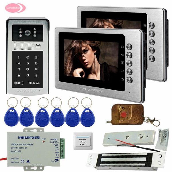 7inch tft monitor intercoms for private houses electric magnetic door lock + rfid /code unlock ip55 waterproof intercom system video phones
7inch tft monitor intercoms for private houses electric magnetic door lock + rfid /code unlock ip55 waterproof intercom system video phones