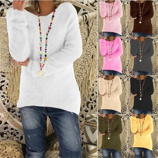 spring autumn women sweater long sleeve loose knitted casual o neck fleece pullover knitting wdc4208, White;black
spring autumn women sweater long sleeve loose knitted casual o neck fleece pullover knitting wdc4208, White;black