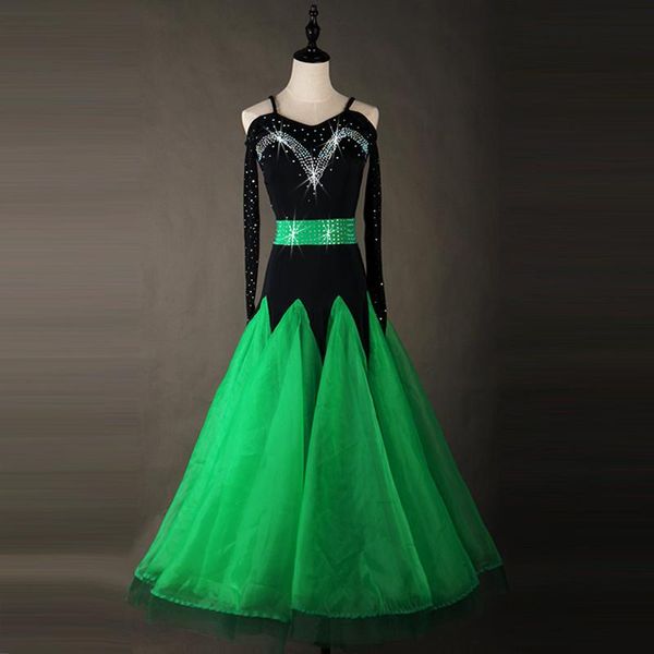 green ballroom dress woman waltz dresses dance clothes standard costumes stage wear, Black;red
green ballroom dress woman waltz dresses dance clothes standard costumes stage wear, Black;red