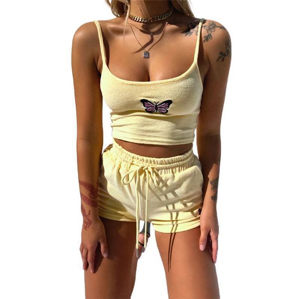 cropped shirt pullover women tracksuits high waist shorts lace up casual sport run elastic sports butterfly inwrought suit, Gray
cropped shirt pullover women tracksuits high waist shorts lace up casual sport run elastic sports butterfly inwrought suit, Gray