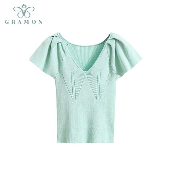 plus size t-shirt women summer v-neck short sleeve tee shirt solid thin knitted 2021 korean chic female slim
plus size t-shirt women summer v-neck short sleeve tee shirt solid thin knitted 2021 korean chic female slim
