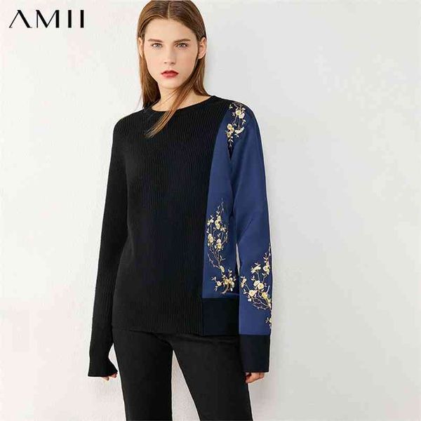 minimalism autumn winter sweaters for women fashion spliced embroidery oneck loose women's sweater female 12070511 210527, White
minimalism autumn winter sweaters for women fashion spliced embroidery oneck loose women's sweater female 12070511 210527, White