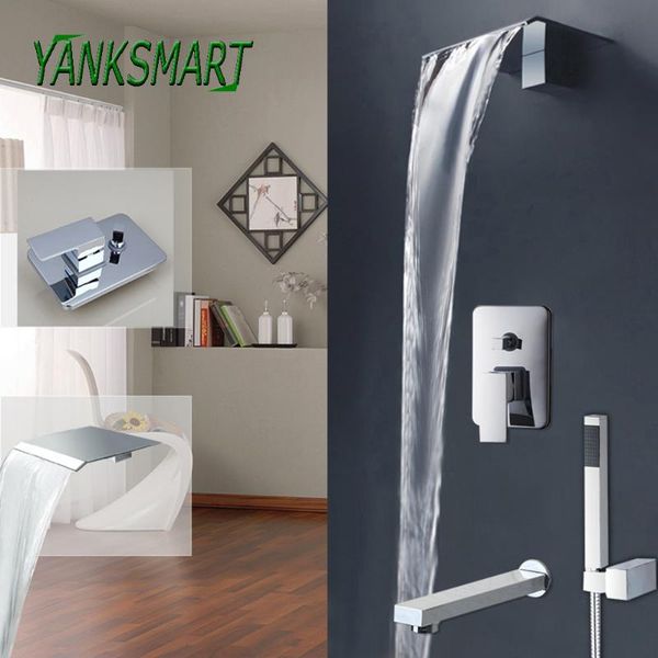 chrome polished soild brass bathroom bathtub shower faucet watherfall wall mounted faucets single handle mixet tap sets
chrome polished soild brass bathroom bathtub shower faucet watherfall wall mounted faucets single handle mixet tap sets