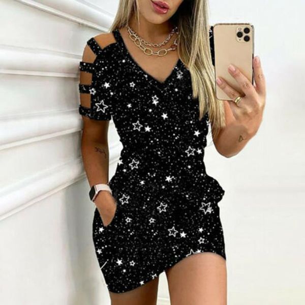 casual dresses 40# cold shoulder bodycon mini dress women vintage star print v-neck short sleeve summer party club elegant, Black;gray
casual dresses 40# cold shoulder bodycon mini dress women vintage star print v-neck short sleeve summer party club elegant, Black;gray
