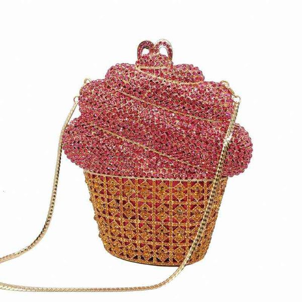 ice cream inlaid with diamond dinner bag empty metal hand bag banquet hard box makeup women's
ice cream inlaid with diamond dinner bag empty metal hand bag banquet hard box makeup women's