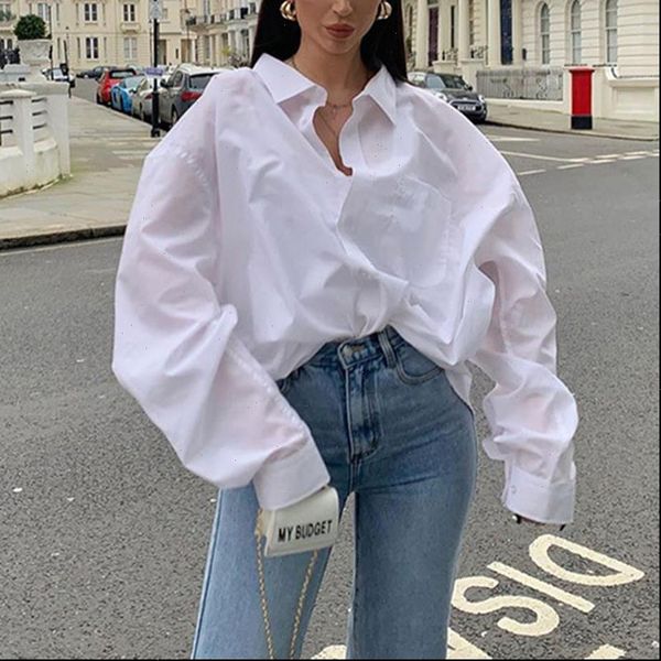 vintage spring autumn long loose women blouses elegant white button casual office oversized blusas
vintage spring autumn long loose women blouses elegant white button casual office oversized blusas