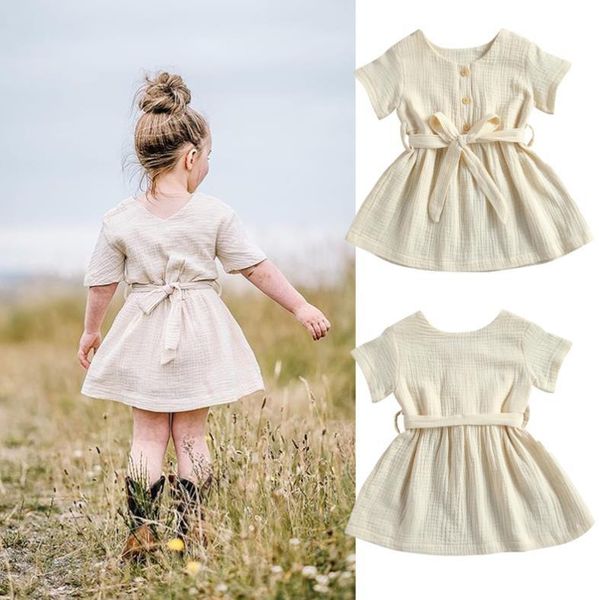 girl's dresses summer girl casual short sleeves dress with belt solid color button v-neck girls princess sundress, Red;yellow
girl's dresses summer girl casual short sleeves dress with belt solid color button v-neck girls princess sundress, Red;yellow