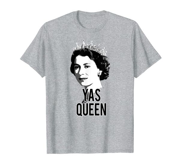 yas queen elizabeth ii england meme british crown t-shirt, White;black
yas queen elizabeth ii england meme british crown t-shirt, White;black
