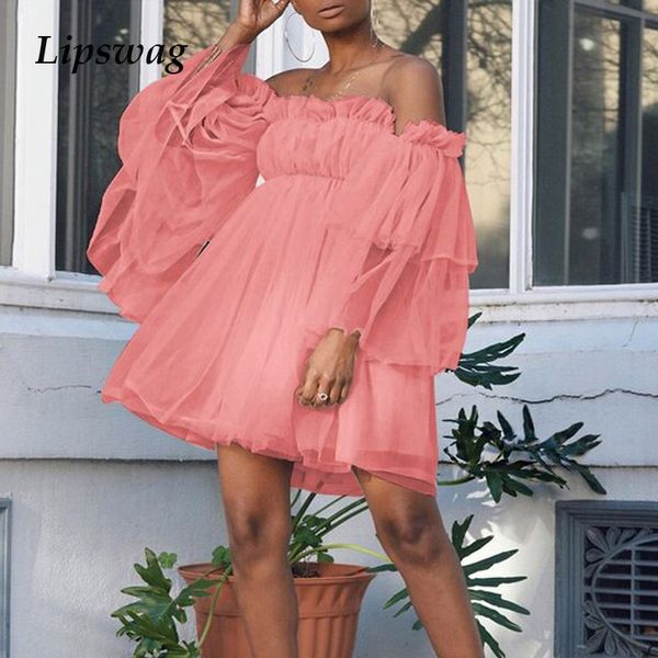sheer mesh lace beach dresses elegant femme off shoulder ruffle boho party dress casual women slash neck loose mini dresshigh quality, Black;gray
sheer mesh lace beach dresses elegant femme off shoulder ruffle boho party dress casual women slash neck loose mini dresshigh quality, Black;gray