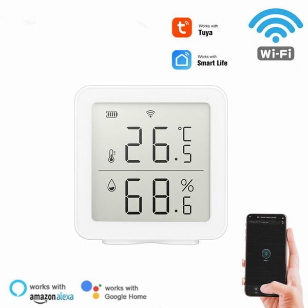 smart home control tuya wifi temperature and humidity sensor indoor hygrometer thermometer with lcd display support alexa google assistant
smart home control tuya wifi temperature and humidity sensor indoor hygrometer thermometer with lcd display support alexa google assistant