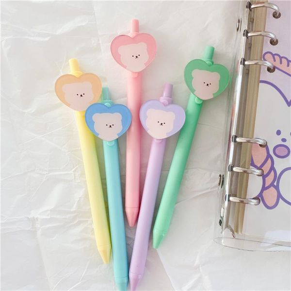gel pens sharkbang arrival 1pcs cute bear heart series black ink pen press type graffiti writing school stationery
gel pens sharkbang arrival 1pcs cute bear heart series black ink pen press type graffiti writing school stationery