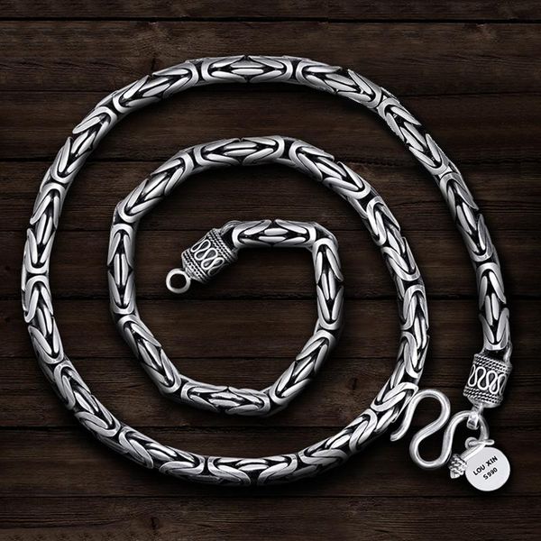 chains men's necklace silver pingan pattern retro personality trendy thick and long jewelry accessories for boyfriend 
chains men's necklace silver pingan pattern retro personality trendy thick and long jewelry accessories for boyfriend