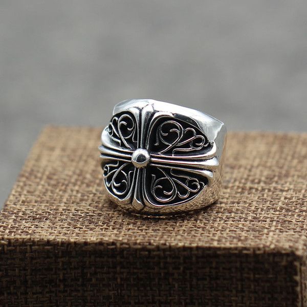 handmade 925 sterling silver crosses flower thick band rings american european punk gothic antique vintage designer luxury jewelry accessori
handmade 925 sterling silver crosses flower thick band rings american european punk gothic antique vintage designer luxury jewelry accessori