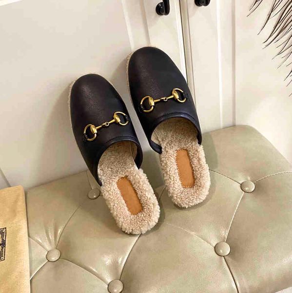 slippers designer princetown winter women wool loafers ladies warm lazy non-slip slides classic metal buckle embroidery cotton shoes, Black
slippers designer princetown winter women wool loafers ladies warm lazy non-slip slides classic metal buckle embroidery cotton shoes, Black