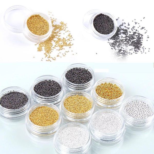 nail art decorations 1.0mm 3d metal micro beads stainless steel caviar rose gold silver black studs gift, Silver;gold
nail art decorations 1.0mm 3d metal micro beads stainless steel caviar rose gold silver black studs gift, Silver;gold