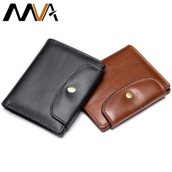 card holders mva genuine leather rfid men wallet mini holder with coin pocket men's small thin walet slim wallets for lux 7422, Brown;gray
card holders mva genuine leather rfid men wallet mini holder with coin pocket men's small thin walet slim wallets for lux 7422, Brown;gray