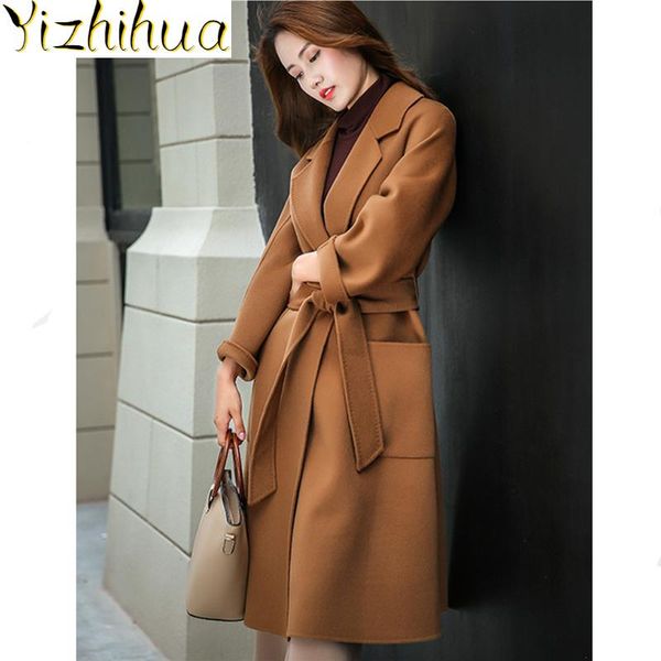 women's wool & blends side 100% double coat 2021 autumn winter jacket women woolen female korean long coats casaco feminino my3793, Black
women's wool & blends side 100% double coat 2021 autumn winter jacket women woolen female korean long coats casaco feminino my3793, Black