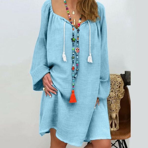 casual dresses retro women summer autumn boho dress loose pullover lace up tassel plain ladies long sleeve girls plus size, Black;gray
casual dresses retro women summer autumn boho dress loose pullover lace up tassel plain ladies long sleeve girls plus size, Black;gray