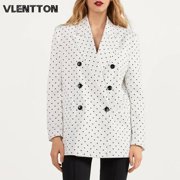 women's suits & blazers 2021 spring autumn vintage dot and jackets women chic button double breasted suit coat female office blazer mu, White;black
women's suits & blazers 2021 spring autumn vintage dot and jackets women chic button double breasted suit coat female office blazer mu, White;black