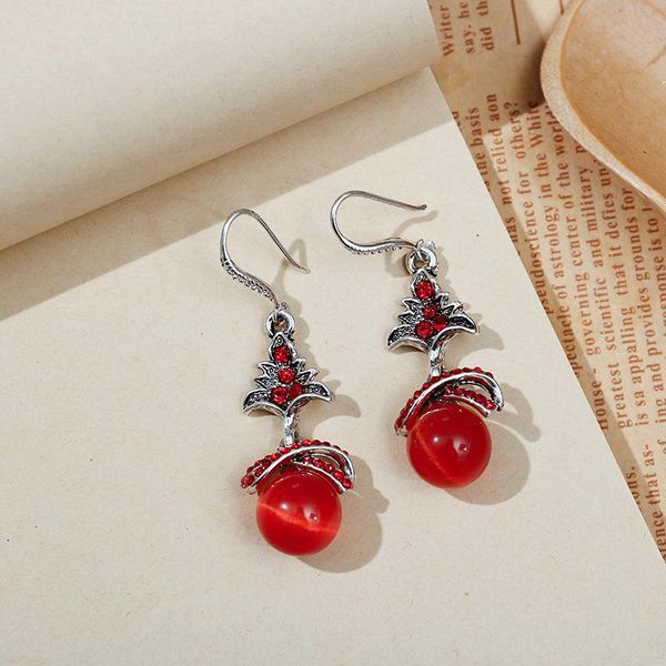 dangle & chandelier fashion bride wedding earrings ethnic cat eye stone tree shape red crystal rhinestone opal hanging earring luxury jewelr, Silver
dangle & chandelier fashion bride wedding earrings ethnic cat eye stone tree shape red crystal rhinestone opal hanging earring luxury jewelr, Silver