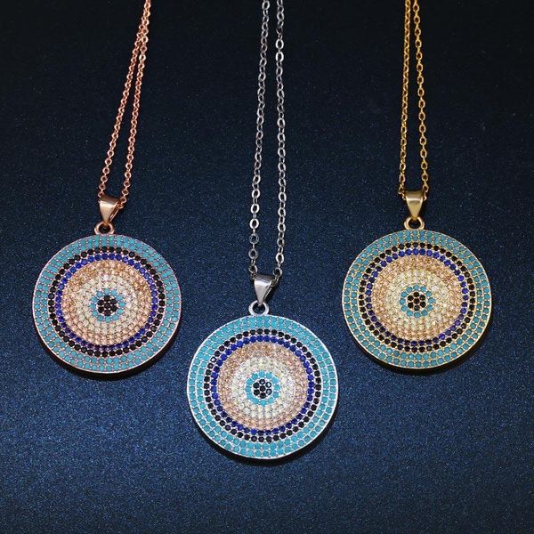 pendant necklaces ocesrio turkish round evil eye necklace woman micro pave cz zircon gold long chain silver color nke-n89
pendant necklaces ocesrio turkish round evil eye necklace woman micro pave cz zircon gold long chain silver color nke-n89