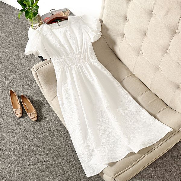 2021 summer short sleeve round neck white pure color panelled beaded mid-calf dress elegant casual dresses 21q082106085, Black;gray
2021 summer short sleeve round neck white pure color panelled beaded mid-calf dress elegant casual dresses 21q082106085, Black;gray
