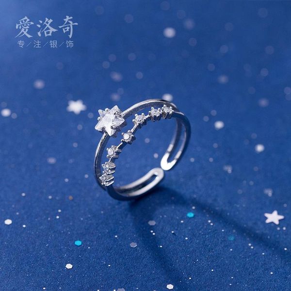 cluster rings s925 silver with zircon double-layer opening sweet star index finger ring j5315, Golden;silver
cluster rings s925 silver with zircon double-layer opening sweet star index finger ring j5315, Golden;silver