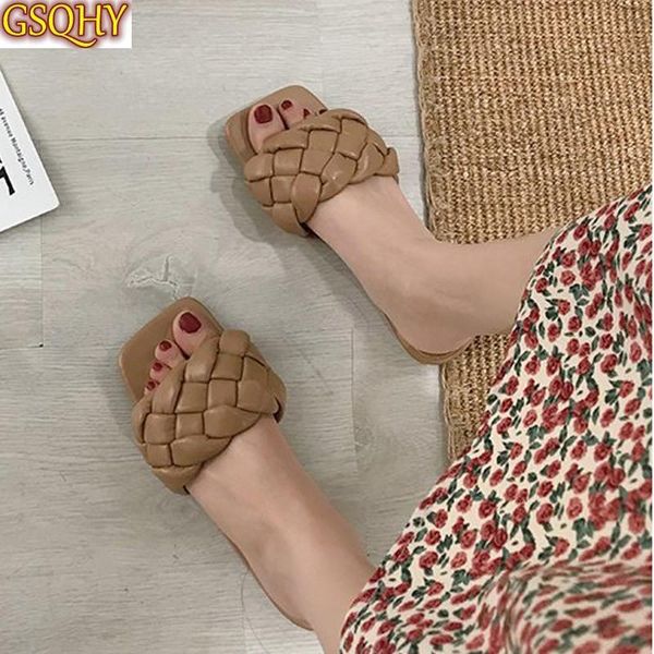 women's weave pu leather slippers sandals ladies summer shoes slides fashion leisure flat charm chic female beach, Black
women's weave pu leather slippers sandals ladies summer shoes slides fashion leisure flat charm chic female beach, Black