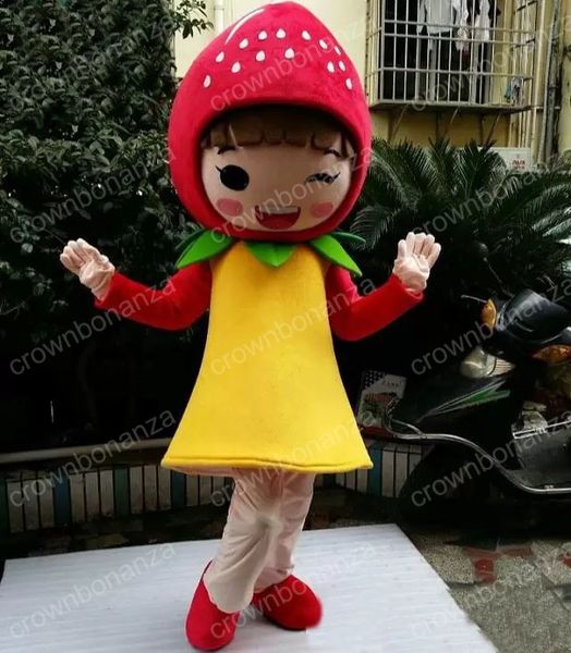 halloween girl strawberry mascot costume cartoon character outfits adults size christmas carnival birthday party outdoor outfit, Red;yellow
halloween girl strawberry mascot costume cartoon character outfits adults size christmas carnival birthday party outdoor outfit, Red;yellow