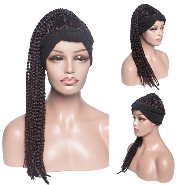synthetic wigs braided box braids wig long braiding headband for afro women daily fake hair scarf wrap natural looking, Black
synthetic wigs braided box braids wig long braiding headband for afro women daily fake hair scarf wrap natural looking, Black