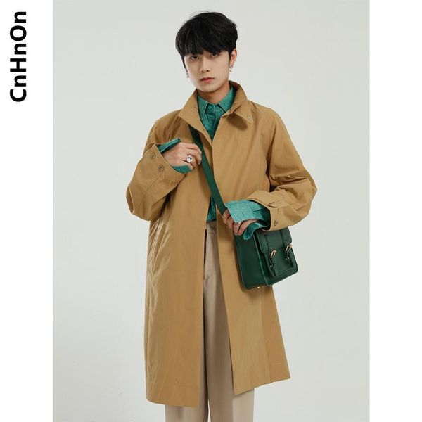men's trench coats spring products korean style loose trend all-match mid-length solid color windbreaker men m9-c-2176, Tan;black
men's trench coats spring products korean style loose trend all-match mid-length solid color windbreaker men m9-c-2176, Tan;black