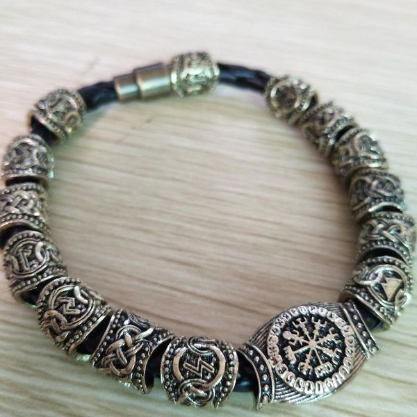 bangle nostalgia vikings accessories runic runes beads diy jewelry mens womens viking bracelet decoration bangles with charms, Black
bangle nostalgia vikings accessories runic runes beads diy jewelry mens womens viking bracelet decoration bangles with charms, Black