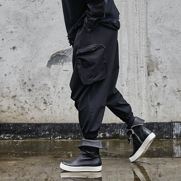 men's pants hanging crotch fall spring and autumn three-dimensional pocket youth non-mainstream hip hop casual, Black
men's pants hanging crotch fall spring and autumn three-dimensional pocket youth non-mainstream hip hop casual, Black