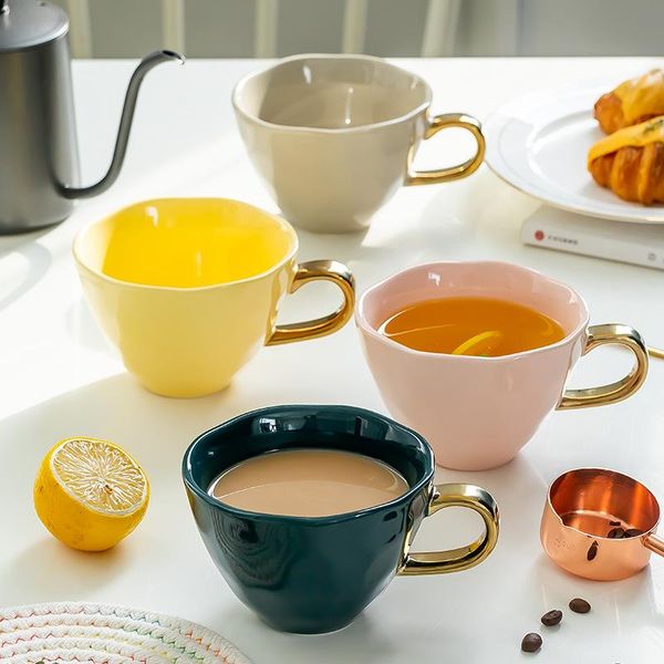 350ml creative light luxury ceramic coffee mug gold painting hand made juice milk water breakfast cups mugs
350ml creative light luxury ceramic coffee mug gold painting hand made juice milk water breakfast cups mugs