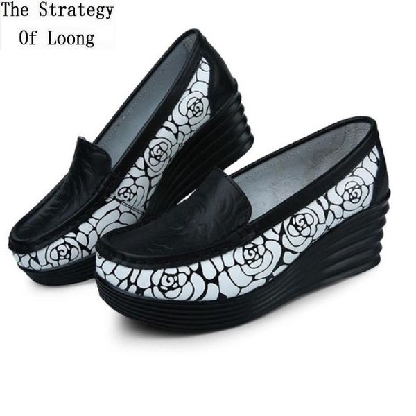 dress shoes 2021 spring autumn fashion genuine leather women pumps print sewing shallow increasing high slip-on lady 20210626, Black
dress shoes 2021 spring autumn fashion genuine leather women pumps print sewing shallow increasing high slip-on lady 20210626, Black