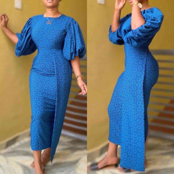 women print long dress the neck sleeves puff thin occasion elegant stylish party modesty african fashion robes ph0g, Black;gray
women print long dress the neck sleeves puff thin occasion elegant stylish party modesty african fashion robes ph0g, Black;gray