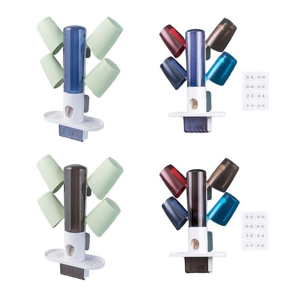 toothbrush holders automatic toothpaste squeezer dispenser wall mount holder with 4 cups storage rack bathroom accessories
toothbrush holders automatic toothpaste squeezer dispenser wall mount holder with 4 cups storage rack bathroom accessories