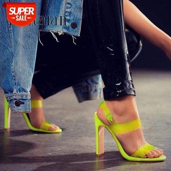 2019 sandals fashion summer pvc women's sandals open toe ankle strap buckle shoes woman high heels #bp5k, Black
2019 sandals fashion summer pvc women's sandals open toe ankle strap buckle shoes woman high heels #bp5k, Black